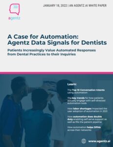 Agentz White Paper: A Case for Automation Agentz Data Signals for Dentists Cover Page